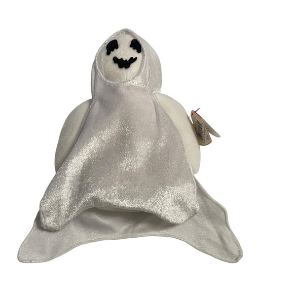 TY Beanie Baby “Sheets” Ghost 1999 Halloween Plush with Tags - Picture 6 of 14